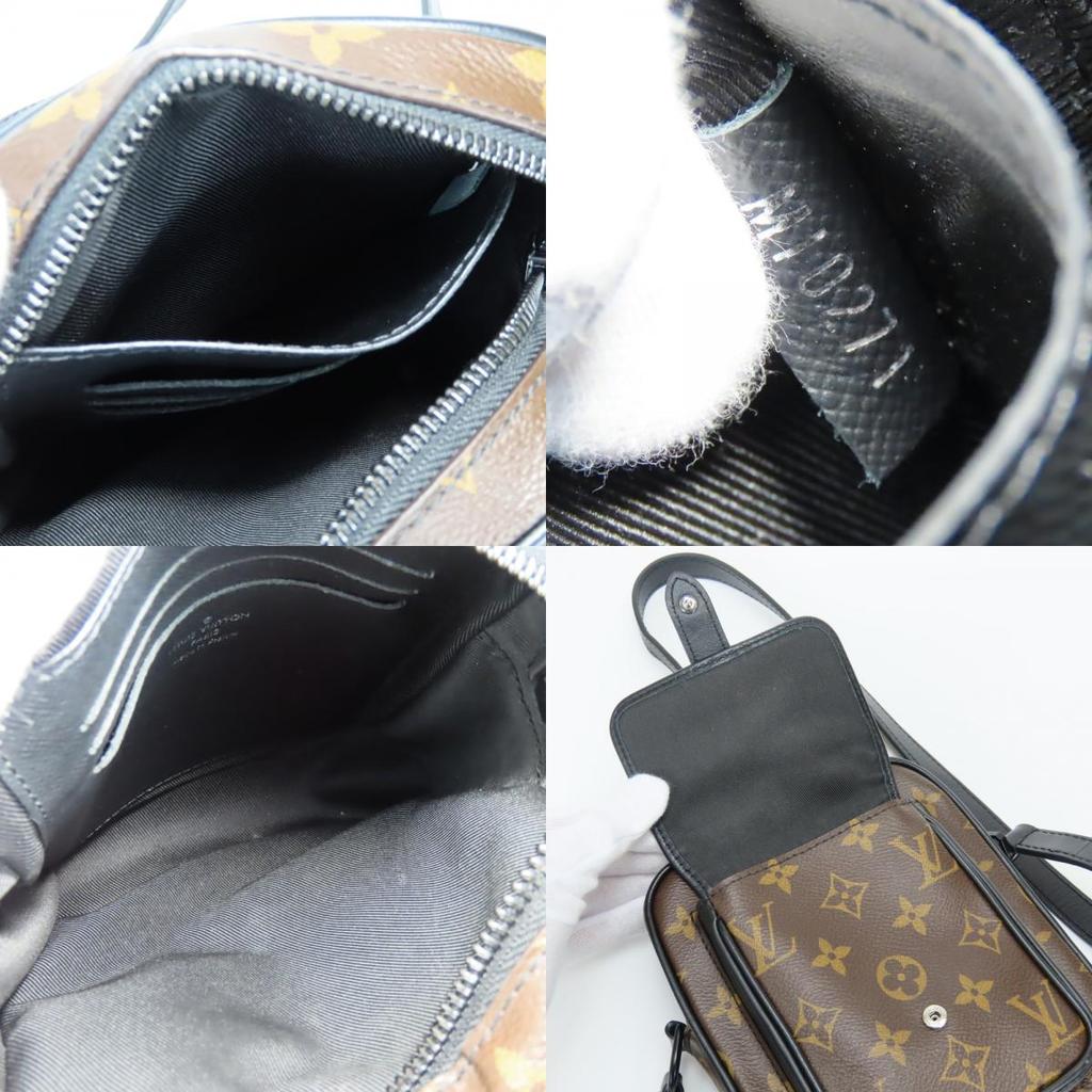 Used LOUIS VUITTON Shoulder Bag Christopher Wearable M69404 Wallet Monogram macacer Brown black Everyday use