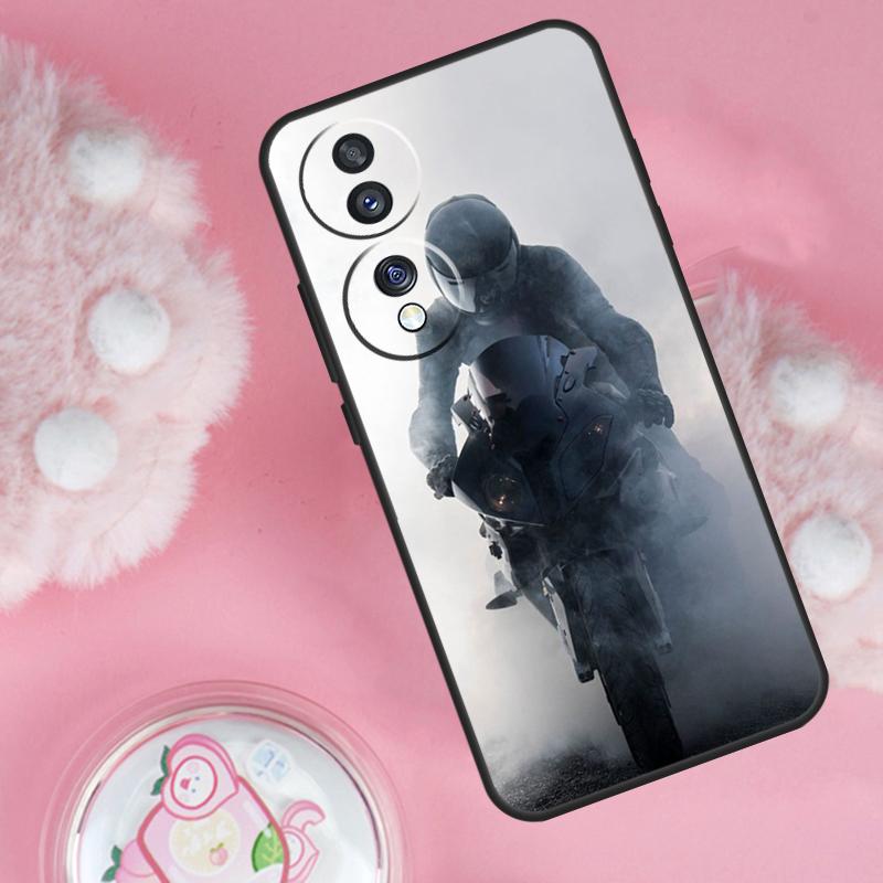 Fashion Motorcycle Man Case For Honor 200 Pro 50 70 90 Lite X9b X9a X8b X8a X8 X9 X9c Honor Magic 7 6 5 Lite Cover