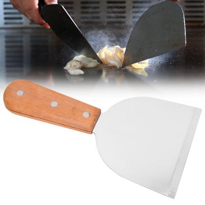 Stainless Steel Spatula Wide Flat Head Pizza Spatula Heavy Duty Grill Scraper  BBQ Cooking