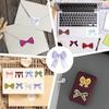 Colorful Bow Stickers Removable Aesthetic DIY Decals for Scrapbooking Phone Luggage Skateboard Glossy Waterproof Skin Safe Decor
