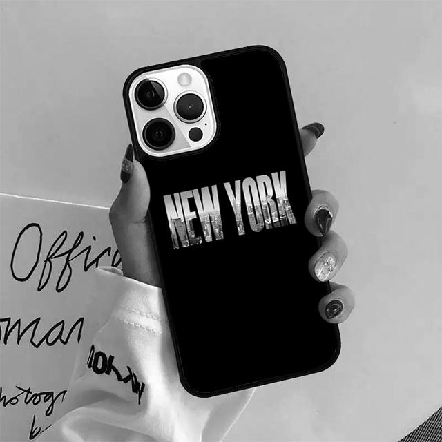 NEW YORK AMERICAN CITY Coque Shell For iPhone 17 Air 15 16e 14 13 12 Pro Max 11 Pro Max Plus Phone Case Cover
