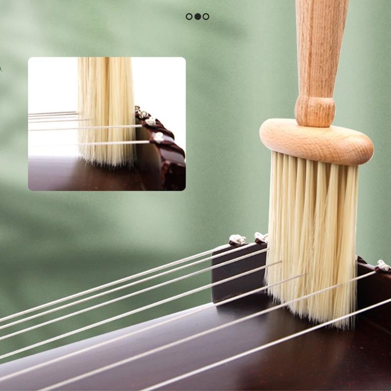 Guzheng Cleaning Brush Soft Bristles Ukulele Violin Brush Small Guitar Cleaner Musical Instrumen Cleaning Tool