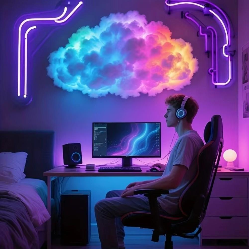 Gifts DIY Color Changing Lamp Light Kit USB Powered Clodu Lights Bedrooms Gaming Decorations Lighting Tools