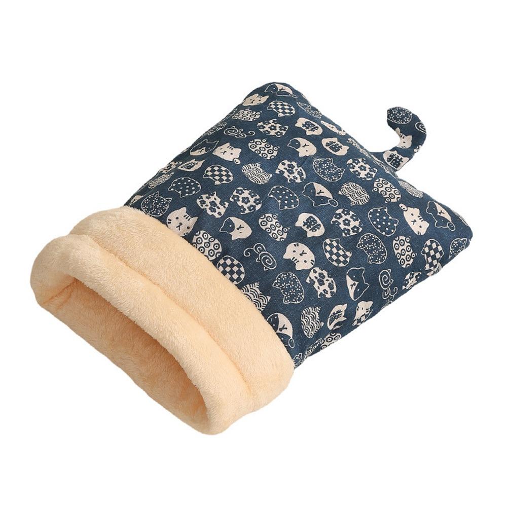 

Креативный спальный мешок для кошек, утолщенный карманного типа, пещера-кровать для кошек, мультяшное зимнее теплое гнездо-коврик для кошек, товары для питомцев