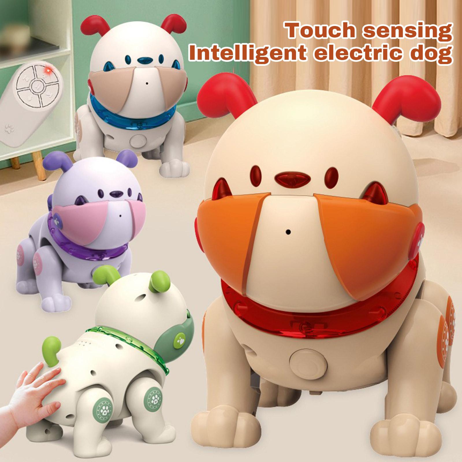 

Children s Electronic Pet Sensing Interactive Mechanical Dog Music, Dance Recording, Remote Control Toy Dog,1box One Size синій