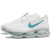 Nike Unisex tenisky Air Max Scorpion Flyknit bielej farby s priehľadnými smaragdovo zelenými prvkami, zemito modré DJ4701-100