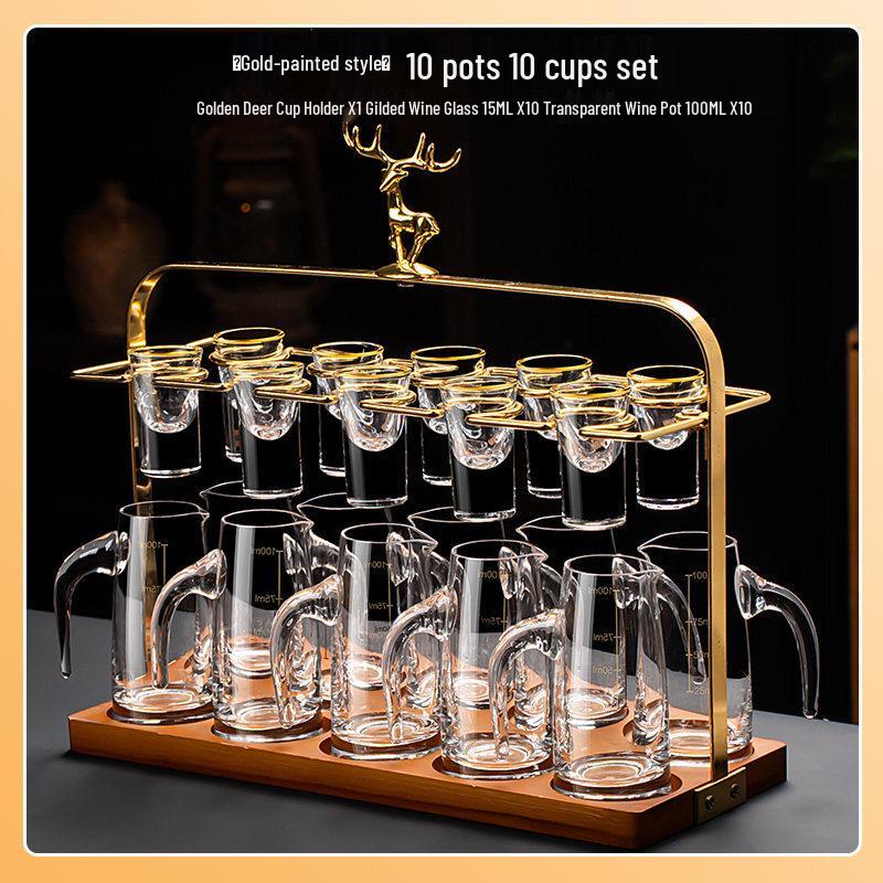 Light Luxury Crystal Glass Baijiu Set