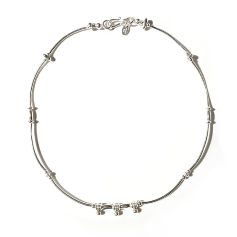 

Dazzling Club Silver Drop Chocker (925 Silver) S_ Hook closure