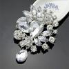 Luxurious Large Glass Crystal Pendant Brooch Lapel Pin Corsage Jewelry In Stock