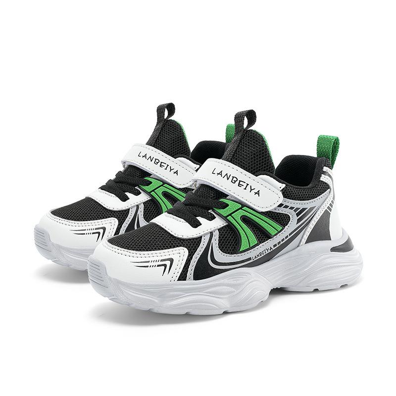 

Обувь для мальчиков 2025 весна новые детские нескользящие кроссовки для бега для детей среднего и старшего возраста мальчиков мягкая подошва папины кроссовки 40