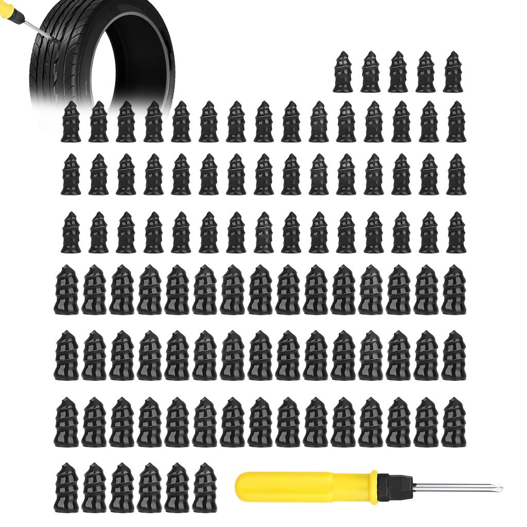 100pcs Vacuum Tire Repair Nails Rubber Pegs Scooter Bike Rubber Nail Puncture Fix Kit MTB Road Bicycle Emergency Patch Tools