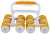 Kunya® Acupressure Hand Roller Full Body Massager Plastic Power Roll Body (Yellow, 17 x 21 x 15cms)