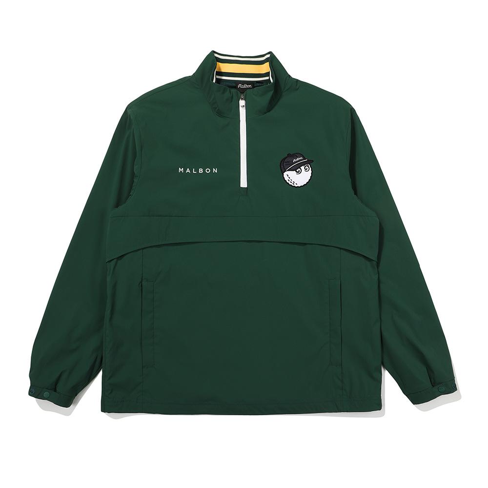 Malbon Golf Bucket Point Half-Zip Anorak Green (Man)