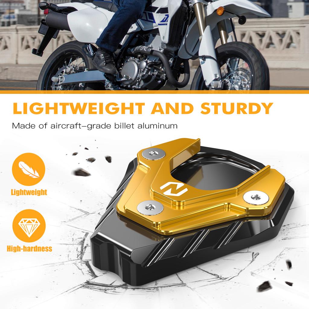 NICECNC For Suzuki DRZ400SM 2005-2024 DRZ400S 2000-2024 2023 DR-Z 400S 400SM 400 S SM Kickstand Kick Side Stand Pad Extension