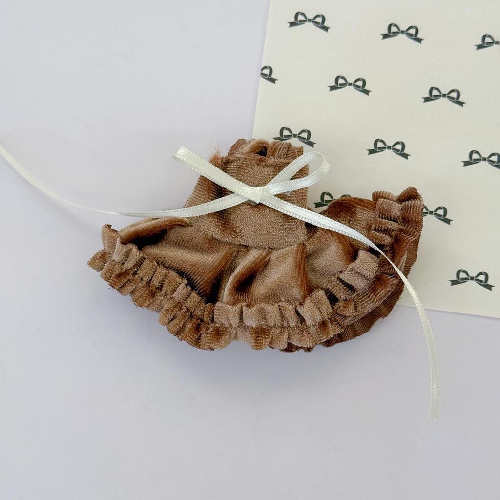 KT Fashion Long-Leg Doll Clothes: Plaid Cape & Retro Button British Style Set