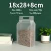 Frosted Transparent Stand-Up Sealable Handle Bags