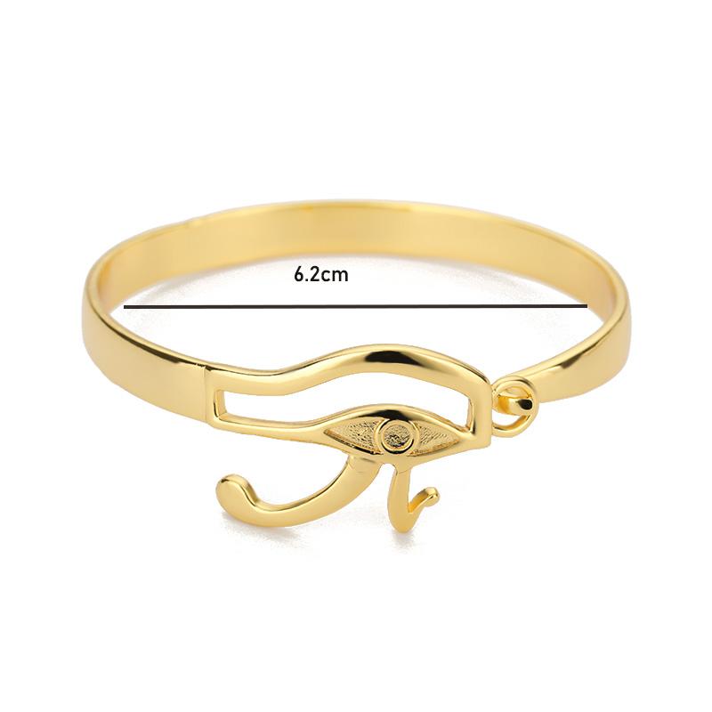 

Stainless Steel Evil Eye Bangles For Women Men Gold Color Bracelet Femme Couple Punk Wrist Jewelry Gifts pulseras bijoux femmes