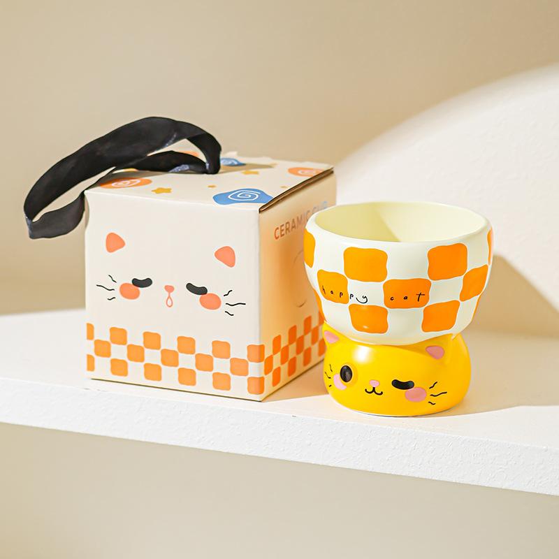 Wysoki Uroczy Kubek Śniadaniowy Kubek na Mleko Biurowy Kubek do Picia Ceramiczny Kubek dla Pary Kubek dla Najlepszego Przyjaciela Codzienny Kubek