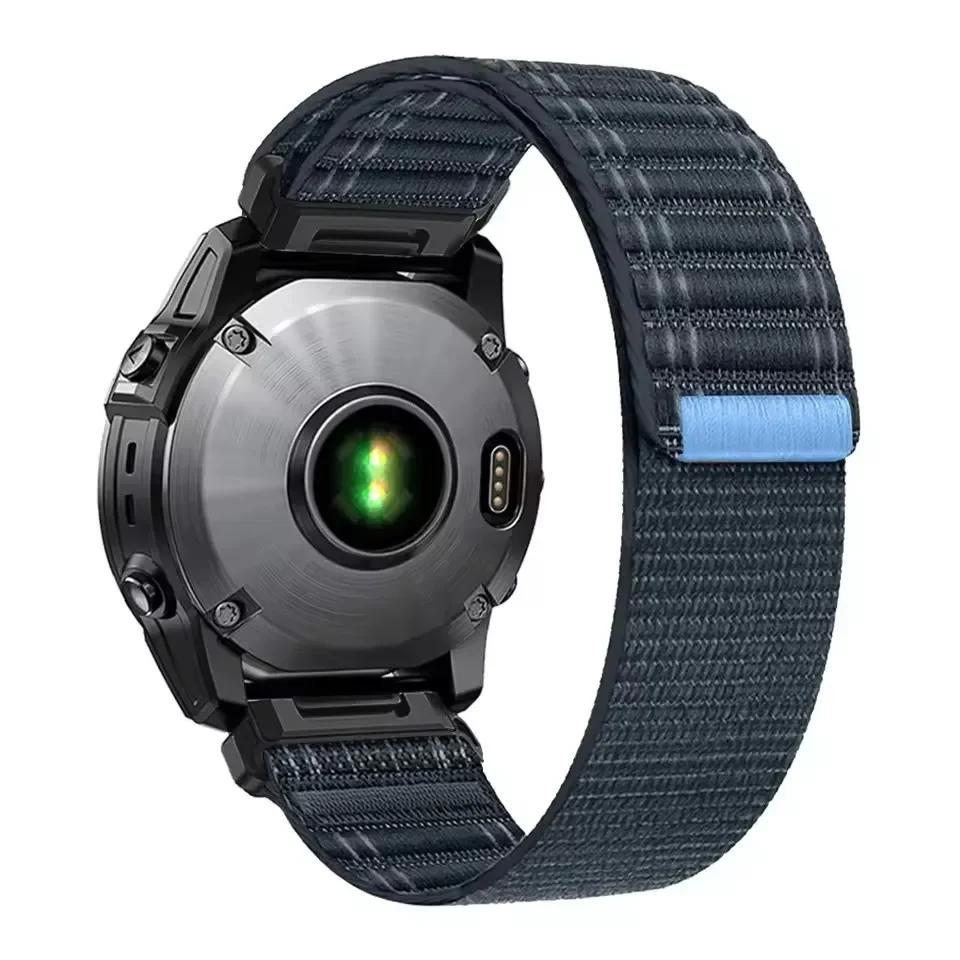 Cinturino QuickFit 26mm 22mm Per Garmin Fenix 8pro E 7 7X 6 6X/Quatix 8 Gancio Cinturino in Nylon Forerunner 970 965/Epix pro Cinturino da Polso