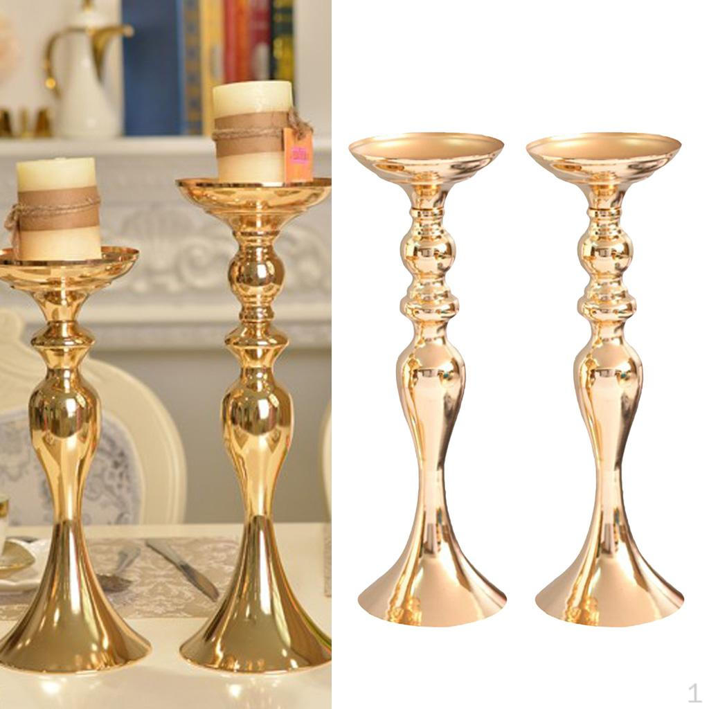 

2 Candle Holder Tea Light Flower Vase for Wedding Party