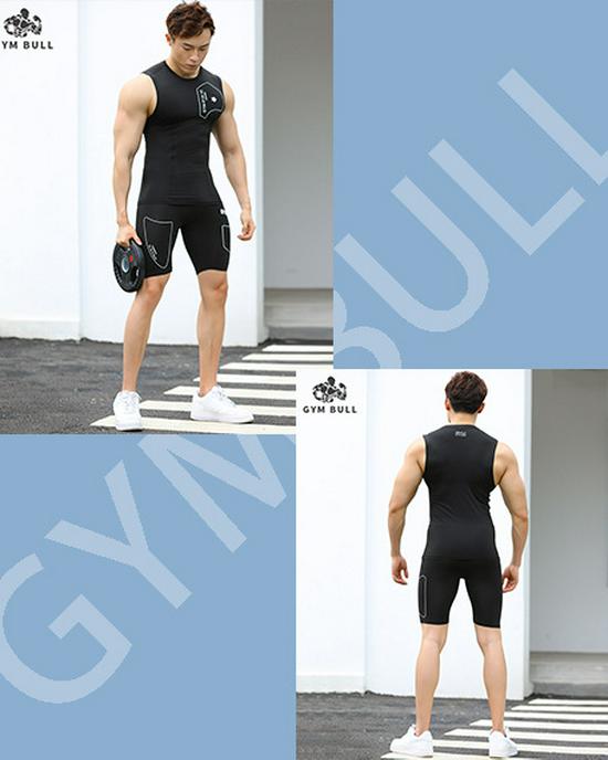 GYMBULL Trendy Men's Endorphin Series Compression Running Shorts