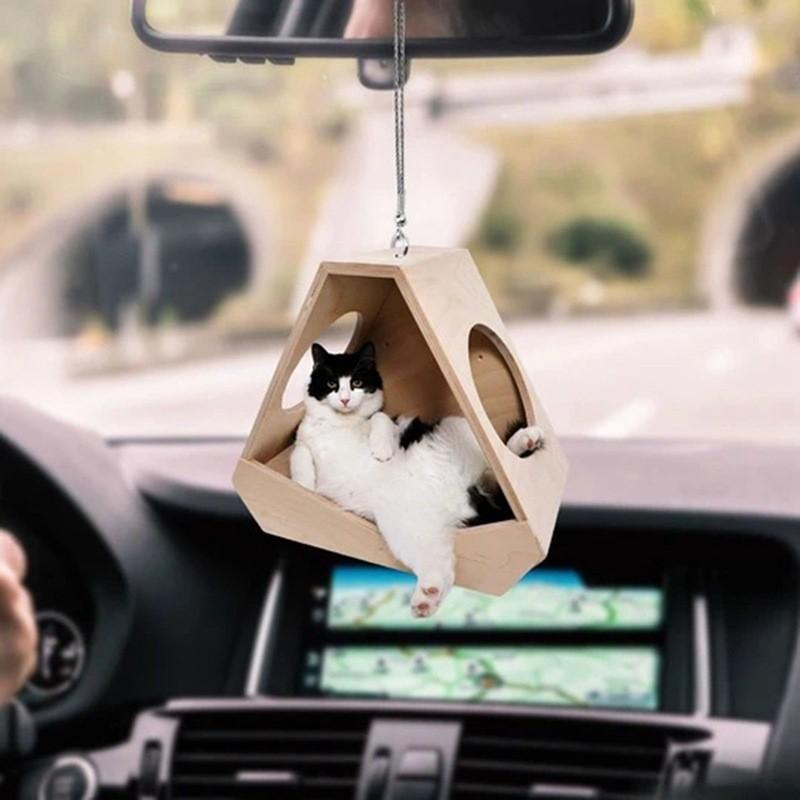 

2Pcs 2D Cute Kitten Puppy Car Home Hanging Ornaments With Colorful Balloons Hanging Ornaments Decor Cat Kitten And Puppy Pendant