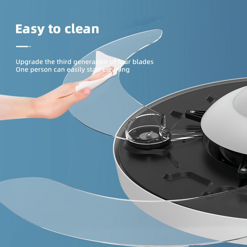36“42”48“ Modern Smart Ceiling Fan Lamp Household DC Motor Ceiling Fan With Light Foldable LED Air Cooler Lamp