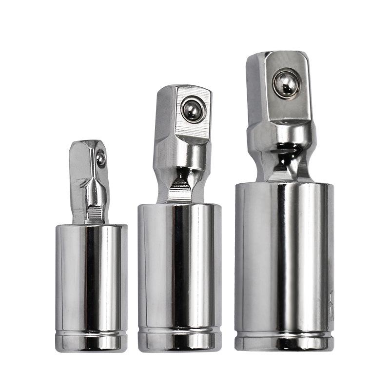 Silver Swivel Socket Adapter 360° Joint 1/4, 3/8, 1/2