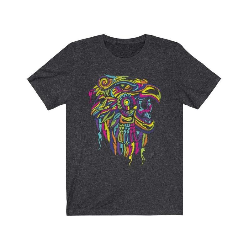 2025 Summer New Hot Sale In Mexico Aztec Eagle Warrior Mexican Art Shirt for Men Stylish Latina Blusa T-shirt  Breathable TShirt