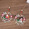 1 Pc Merry Christmas Santa Claus Wooden Pendant Wall XmasTree Hanging Ornament Decoration For Home New Year Gift Christmas Decor