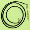 Leather Cord Black Necklace DIY Pendant, 2.0mm Thick Wax Rope Necklace Accessories
