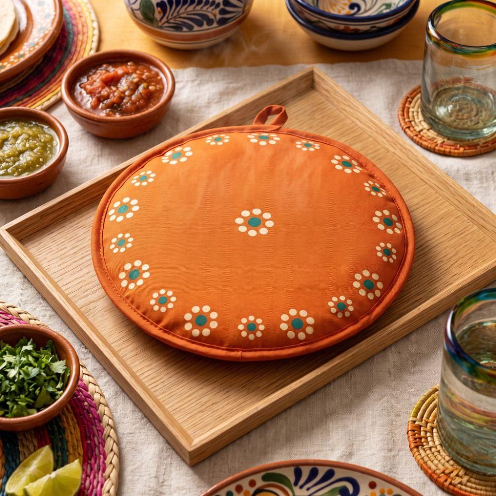 Reusable Tortilla Keeper Round Shape Tortilla Warmer Premium Insulated Bag Home
