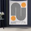 Colorful Bauhaus Exhibition Geometric Cartoon Tapestry Bohemian Wall Tapestries Mandala Wall Hanging Sheets