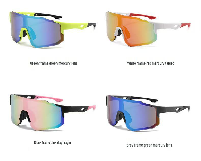 Unisex Large Frame Windproof Cycling & Sports Sunglasses - Ideal for Outdoor Activities, Mountaineering & Skiing