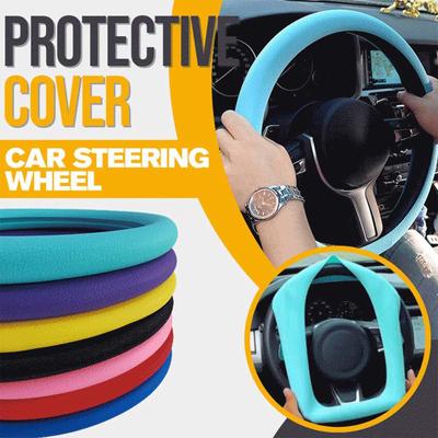 Protector de silicona para volante de coche, protector antideslizante resistente al desgaste para volante de coche