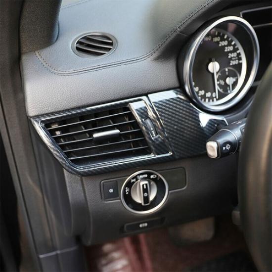 Air Outlet Vent Cover For Benz GL ML 2012-2015 Carbon Fiber ABS Car Console L&R