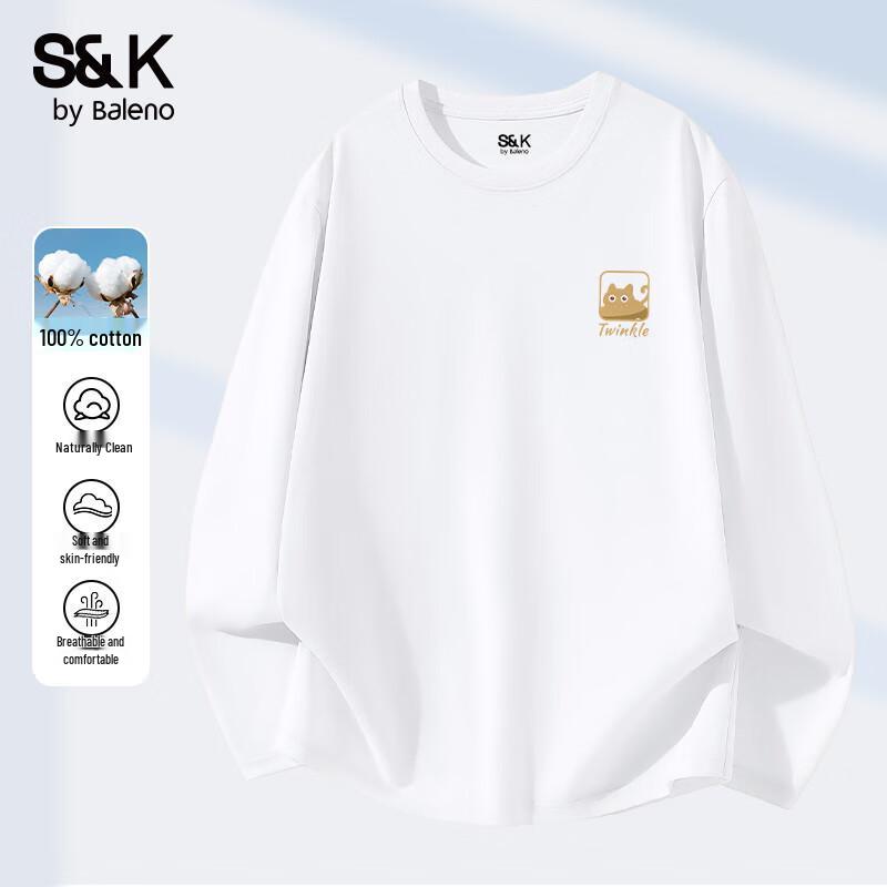 Baleno Men's S&K Pure Cotton Long Sleeve T-Shirt