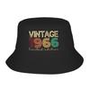 Men Women Kawaii Vintage 1966 60 Cool Birthday Gift Bucket Hats Accessories Bob Hat For Vocation Getaway Headwear Lightweight