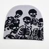 Halloween Series Jacquard Knitted Hat European and American Fashion Skull Portrait Beanie Pullover