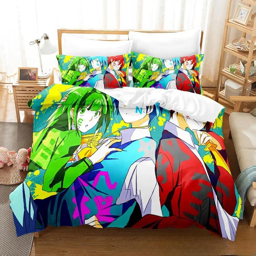 3D Cartoon Assassination Classroom Koro-sensei Bedding Set Boys Girls Twin Queen King Size Duvet Cover Pillowcase Bed Boys Adult