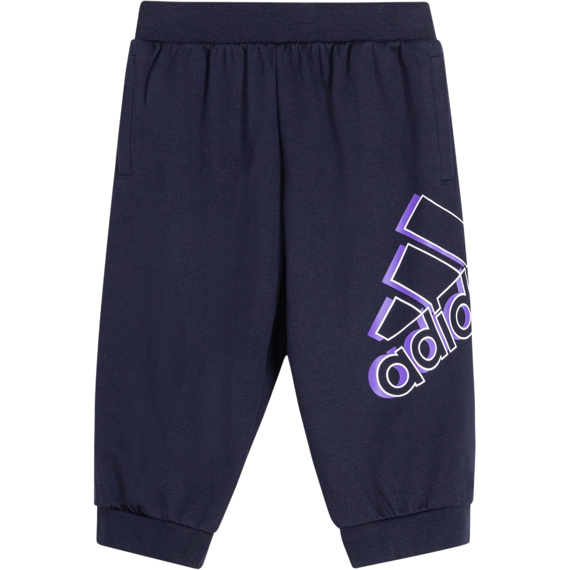 

Adidas Comfortable Moisture-Wicking Three-Quarter Pants Kids bottoms Blue HT4917 A104