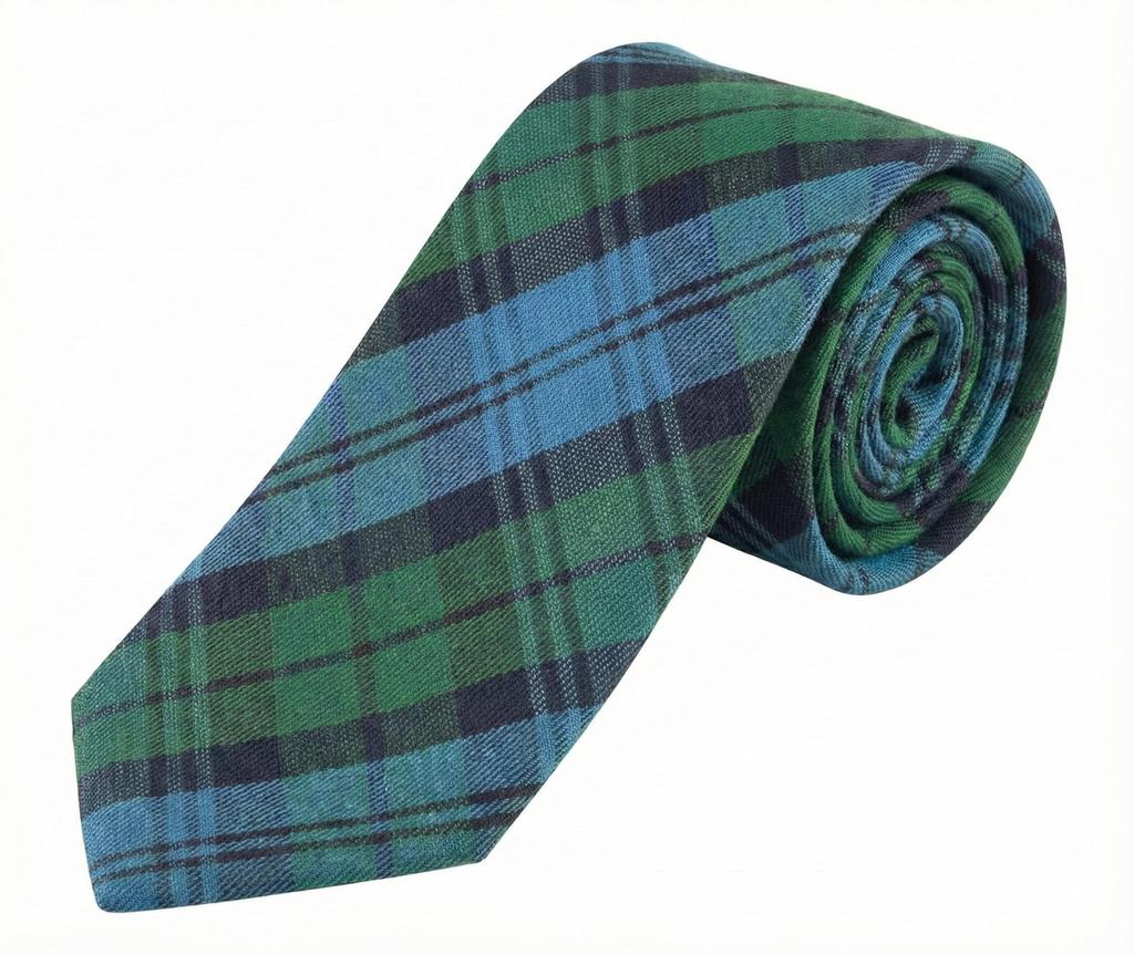 Scottish Tartan Neck Tie For Men Traditional Highland Attire