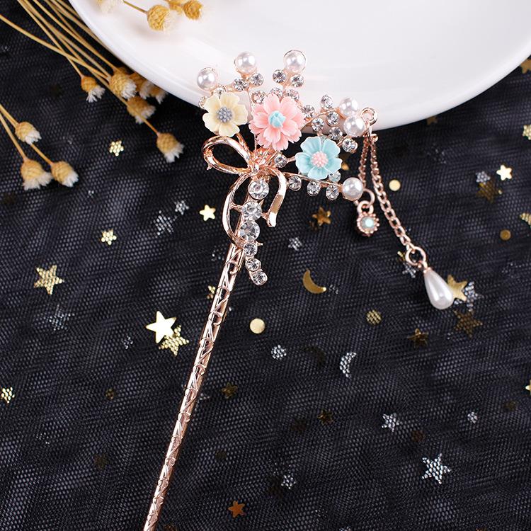 Women's 2026 Spring/Summer Chinese Tassel Alloy Hairpin - Qipao Hair Accessories