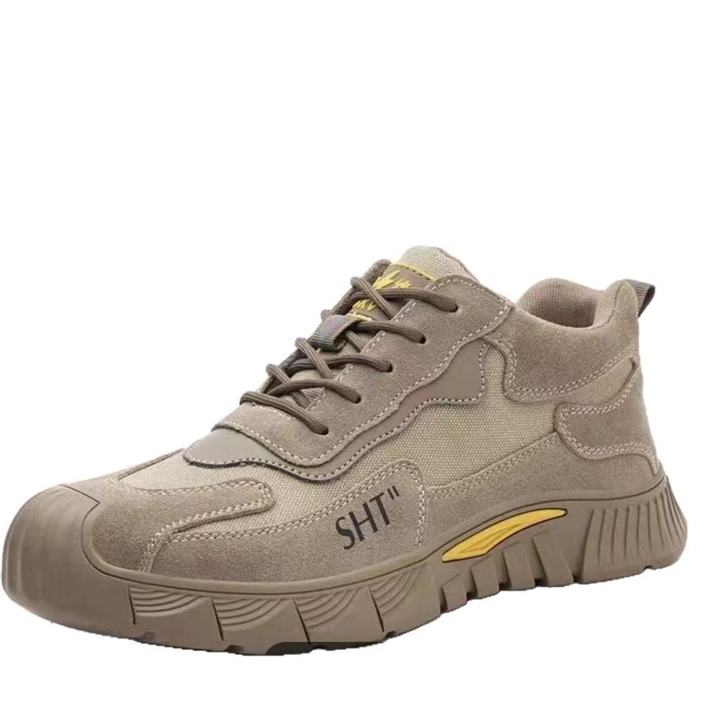 Men's four seasons protective deodorant steel baotou anti-smashing and anti-piercing welder dirt-resistant lightweight work safety shoes
