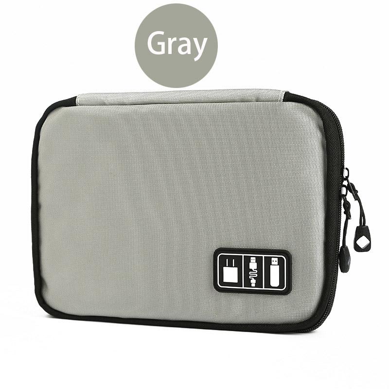 Travel Storage Bags Shockproof Flash Drive USB Cable Earphone Organizer Digital Gadget Holder Cell phone Mobile USB Charger Case