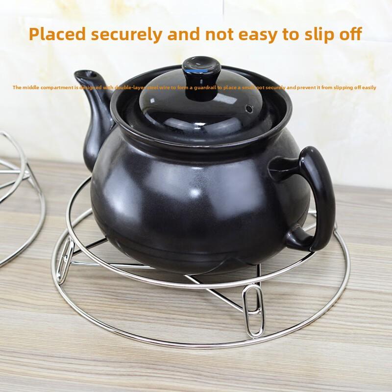 Thickened Double-layer Heat Insulation Anti-scald Waterproof Steamer Basket Vegetable Rack Steamer Kitchen Stainless Steel Steamer Rack
