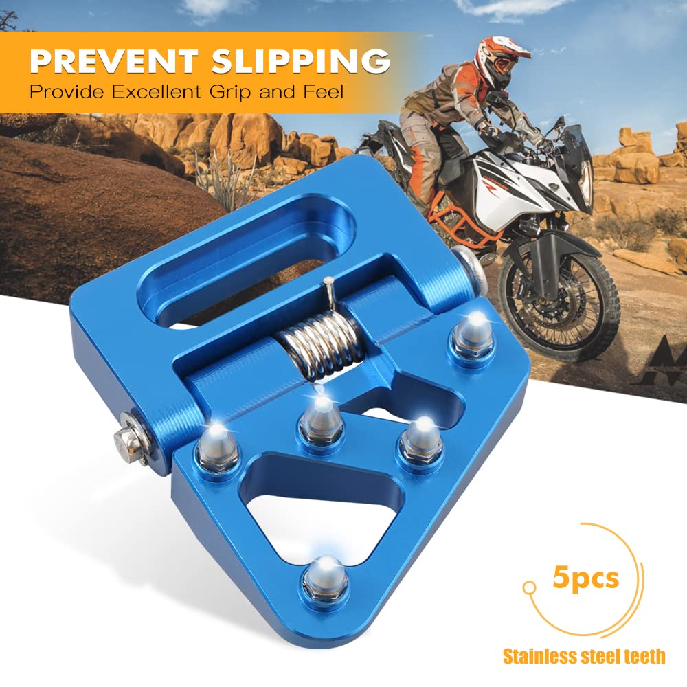 NICECNC Blue Folding Brake Pedal Tip for Husqvarna TC125/250 FC250/350/450 2014-2015 TE/FE125-501 2014-2016 FE350/501