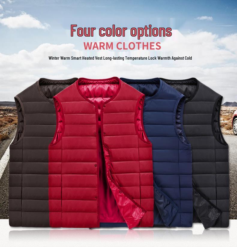 Winter USB Heated Cotton Vest - Electric Heated Smart Vest