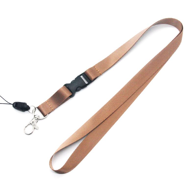 Custom Color Logo Nylon Phone & ID Lanyard with Screen Printed Polyester