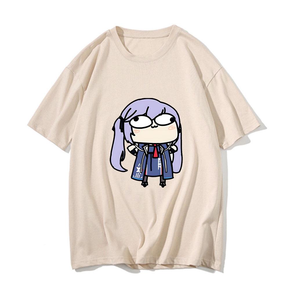 Azur Lane Essex T-Shirts for Men Aesthetic Tops Women Clothing Cartoon Kawaii/Cute Graphic Tshirt 100% Cotton Tees High Quality